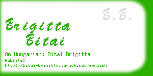 brigitta bitai business card